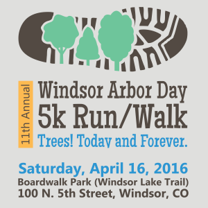 2016 arbor day 5k logo